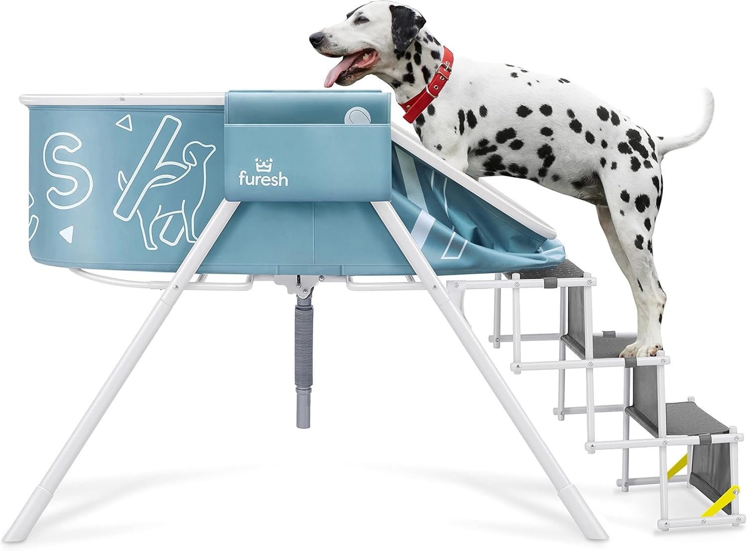 Furesh Big Dipper Foldable Dog Bath with Stairs – Elevated Pet